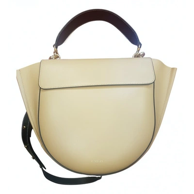 Pre-owned Wandler Hortensia Beige Leather Handbags
