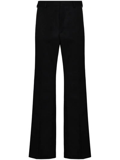 Shop Casablanca Side-stripe Wide-leg Trousers In Black