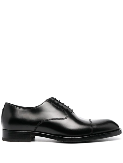 Shop Fratelli Rossetti Leather Oxford Shoes In Black