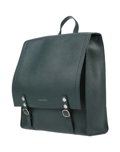 Shop Orciani Backpacks & Fanny Packs In Dark Green