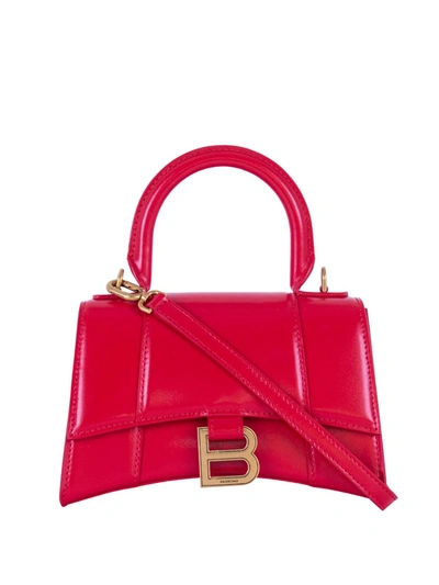 Shop Balenciaga Hourglass Xs Leather Handbag