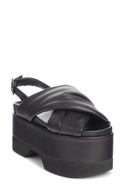 Shop Simone Rocha Platform Slingback Sandal In Black