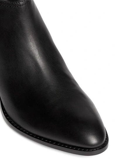 Shop Alexander Wang 'kori' Plexiglas Heel Leather Ankle Boots