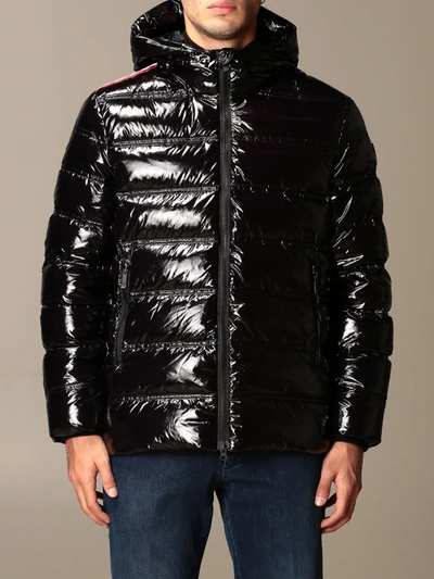 Rossignol Down Jacket In Shiny Nylon In Black | ModeSens