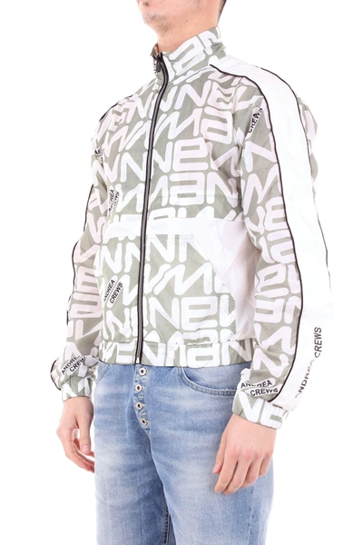 Shop Andrea Crews Men's White Nylon Outerwear Jacket