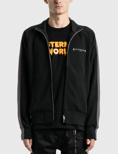 Shop Mastermind Japan Side Line Track Jacket In Black