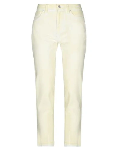 Shop Pt Torino Jeans In Light Yellow