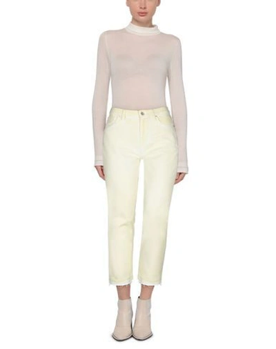 Shop Pt Torino Jeans In Light Yellow
