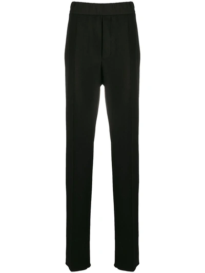 Shop Tom Ford Tailored Cotton Trousers In Black