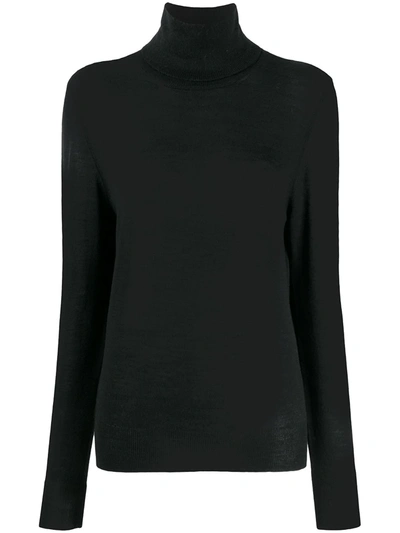 Shop Antonella Rizza Rollneck Knit Jumper In Black