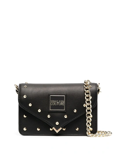 VERSACE JEANS COUTURE SPIKE STUD CROSSBODY BAG 