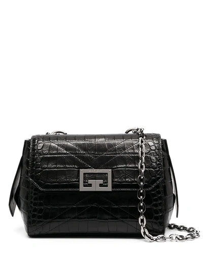 Shop Givenchy Logo-plaque Crossbody Bag In Black