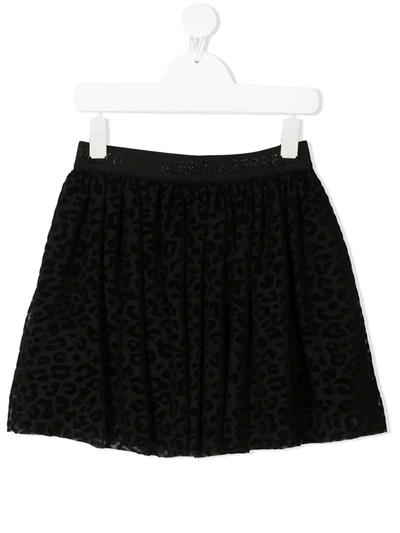 Alberta Ferretti Leopard-print Tutu In Black