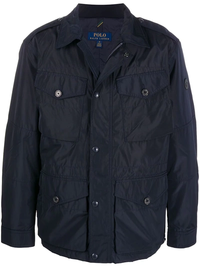 Shop Polo Ralph Lauren Four-pocket Lightweight Jacket In Blue