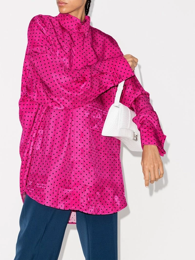 Shop Balenciaga Jacquard Shirt In Pink