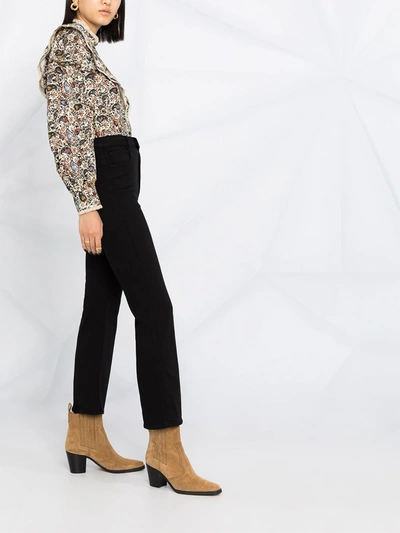 Shop J Brand Julia Denim Jeans In Black