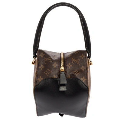 Pre-owned Louis Vuitton Reverse Monogram Canvas Square Bag In Brown