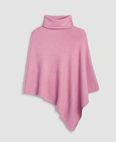 Shop Ann Taylor Turtleneck Poncho In Clay Pottery