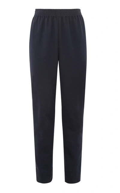 Shop Martin Grant Women's Cotton-blend Straight-leg Pants In Navy