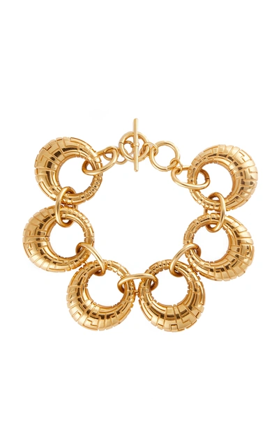 Shop Leda Madera Geena Gold-plated Brass Bracelet