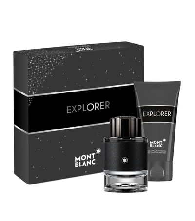 Shop Montblanc Explorer Fragrance Gift Set (60ml) In White