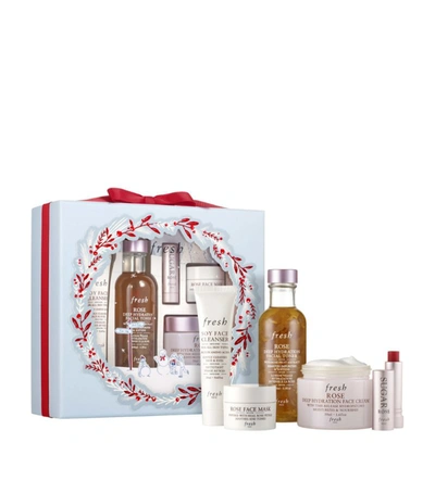 Shop Fresh Rose Hydration Skincare Gift Set In White
