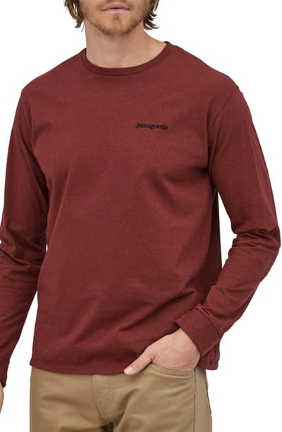 Shop Patagonia P-6 Logo Responsibili-tee T-shirt In Barn Red