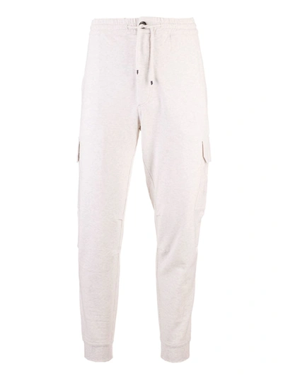 Shop Brunello Cucinelli Cargo Pants In Travertine Color In White
