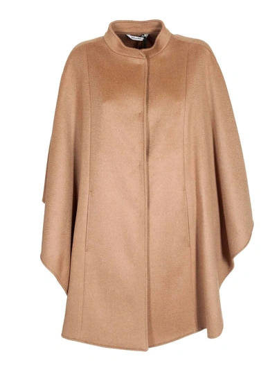 Shop Max Mara Addi Cape In Camel Color