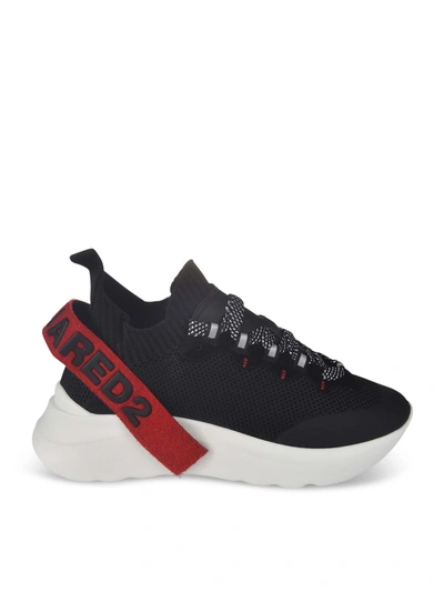 Shop Dsquared2 Low Top Speedster Sneakers In Black