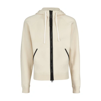 Shop Tom Ford Cashmere Zipped Hoodie In Natural