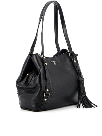 Shop Michael Kors Carrie Shoulder Bag In Black