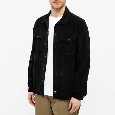 Shop Dickies Fort Polk Corduroy Shirt In Black