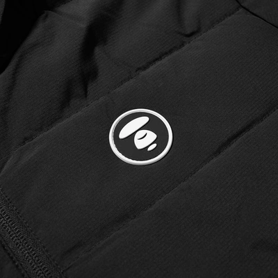 Shop Aape By A Bathing Ape Aape Logo Lightweight Down Jacket In Black