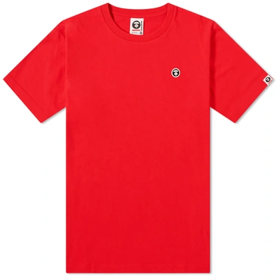 Shop Aape By A Bathing Ape Aape One Point Tee In Red