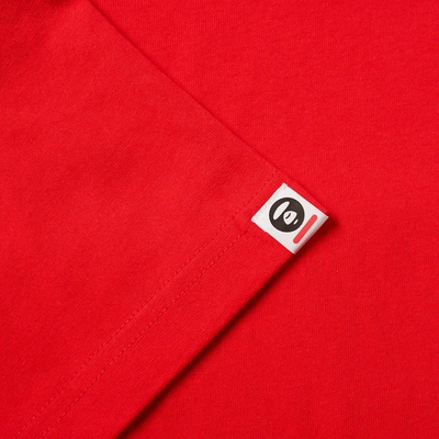 Shop Aape By A Bathing Ape Aape One Point Tee In Red