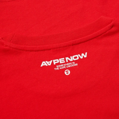 Shop Aape By A Bathing Ape Aape One Point Tee In Red