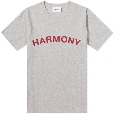 Shop Harmony Teo Logo Tee In Grey