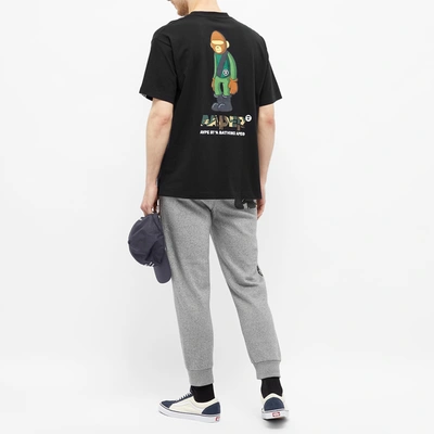 Shop Aape By A Bathing Ape Aape Boxy Fit Aape Tee In Black