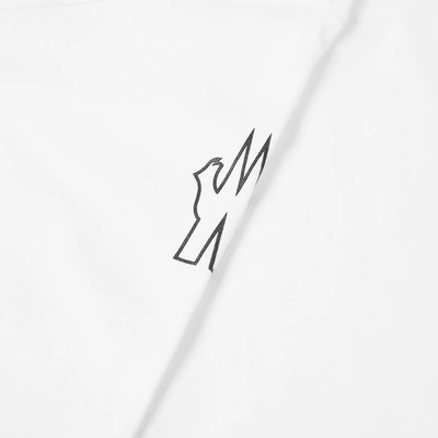 Shop Moncler Grenoble Vertical Logo Tee In White