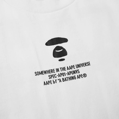 Shop Aape By A Bathing Ape Aape Universe Tee In White