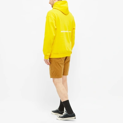 Shop Aape By A Bathing Ape Aape Back Logo Popover Hoody In Yellow