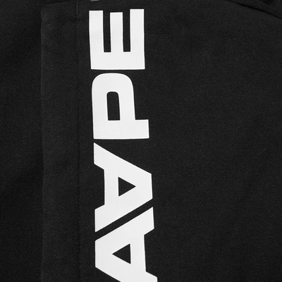 Shop Aape By A Bathing Ape Aape Hood Logo Popover Hoody In Black