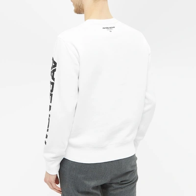 Shop Aape By A Bathing Ape Aape Logo Arm Crew Sweat In White