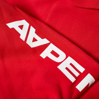 Shop Aape By A Bathing Ape Aape Hood Logo Popover Hoody In Red