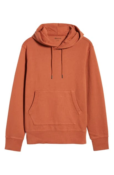 Shop Madewell Hooded Sweatshirt In Afterglow Red