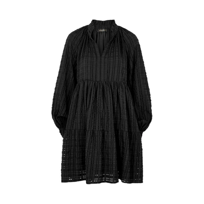 Shop Stine Goya Jasmine Black Checked Mini Dress