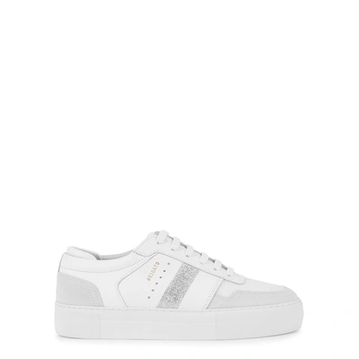 Shop Axel Arigato Platform White Panelled Sneakers