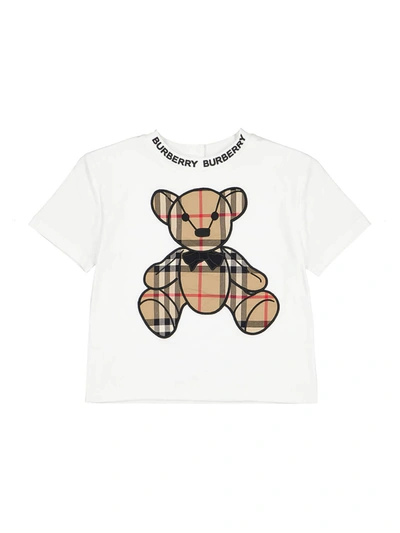 Burberry Kids T shirt For Girls In White ModeSens