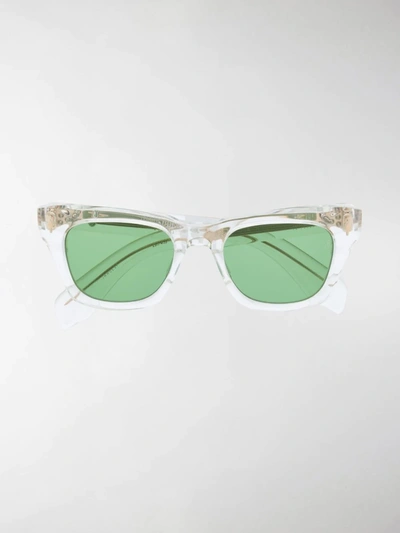 Shop Jacques Marie Mage Clear Frame Sunglasses In Neutrals